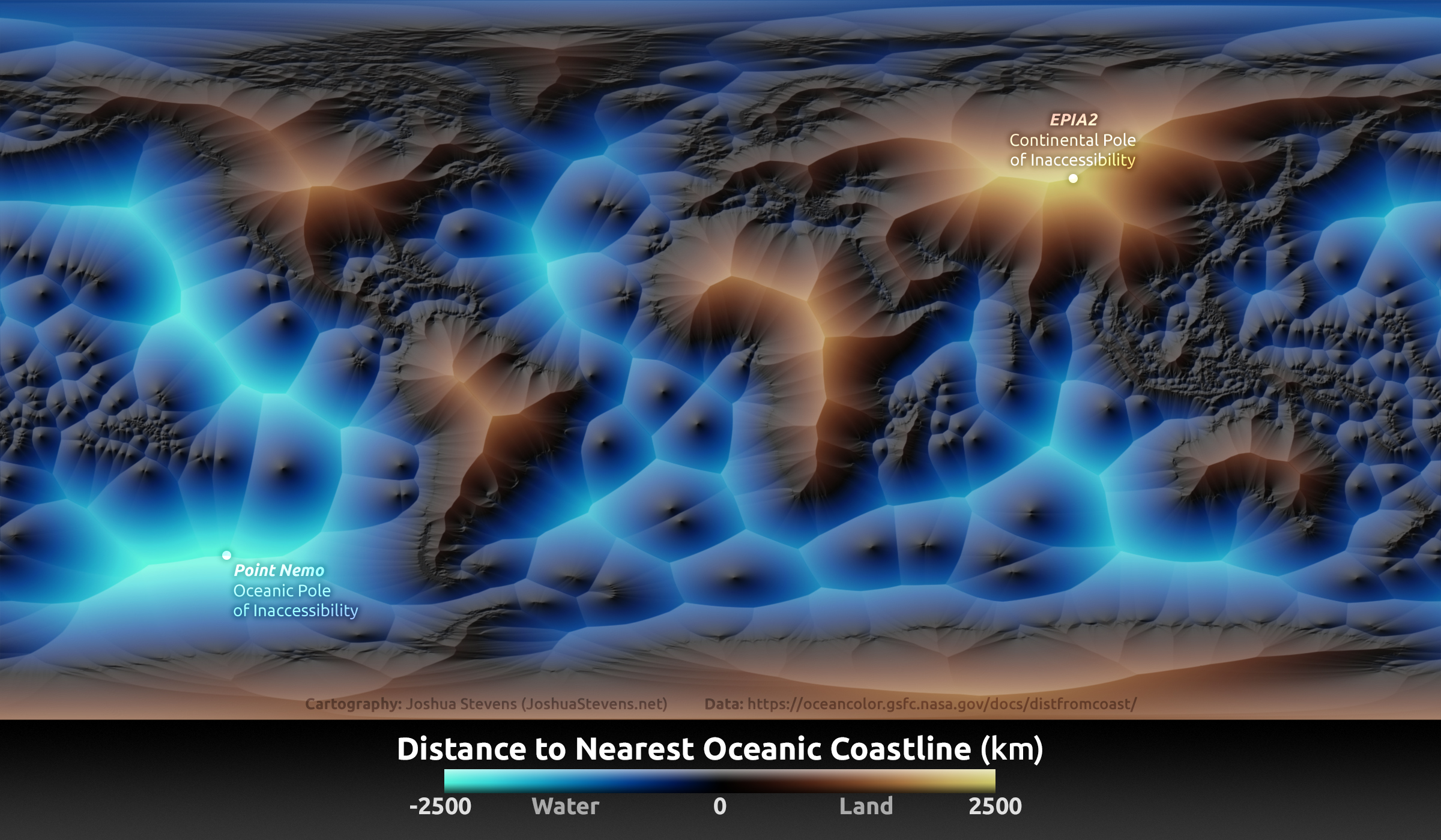 Mapping The Distance To The Nearest Coastline
